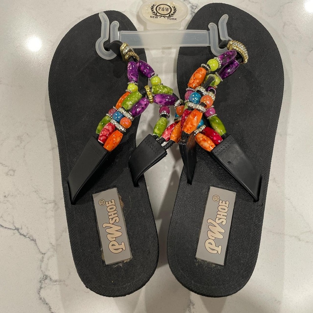 Women's P & W Flip Flops Size 5